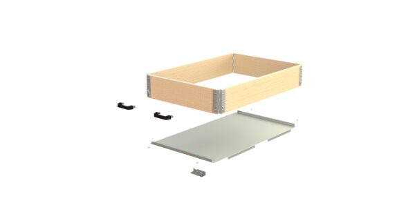 opzetrand palletlade H 200 met onderplaat