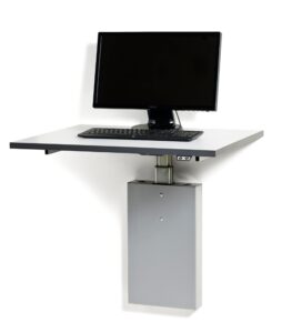 muurbevestigde elektrisch verstelbare werktafel2 Werktafel verstelbaar muurbevestiging